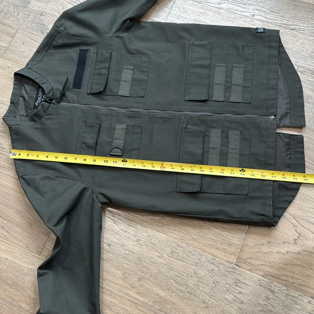 EUC Men's Olive Green Marc Ecko Military Jacket Size Medium - Picture 10 of 10